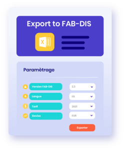 Exporter rapidement vos données produits sous le format FAB-DIS
