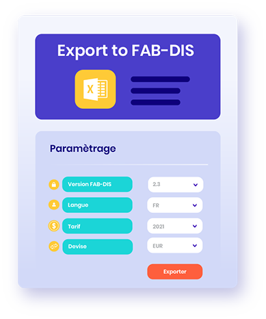 Exporter rapidement vos données produits sous le format FAB-DIS