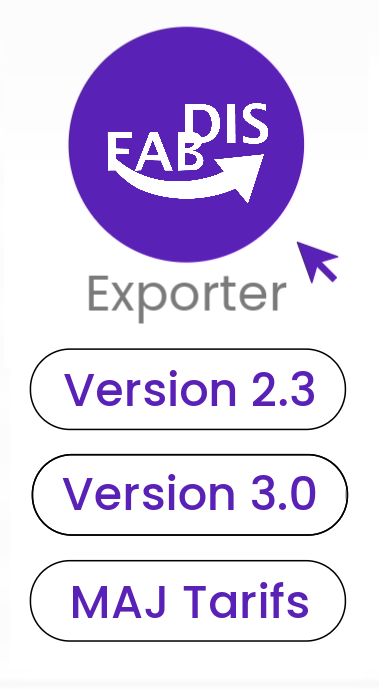 Exporter son FABDIS en version 3.0 ou juste pour une mise à jour tarifaire